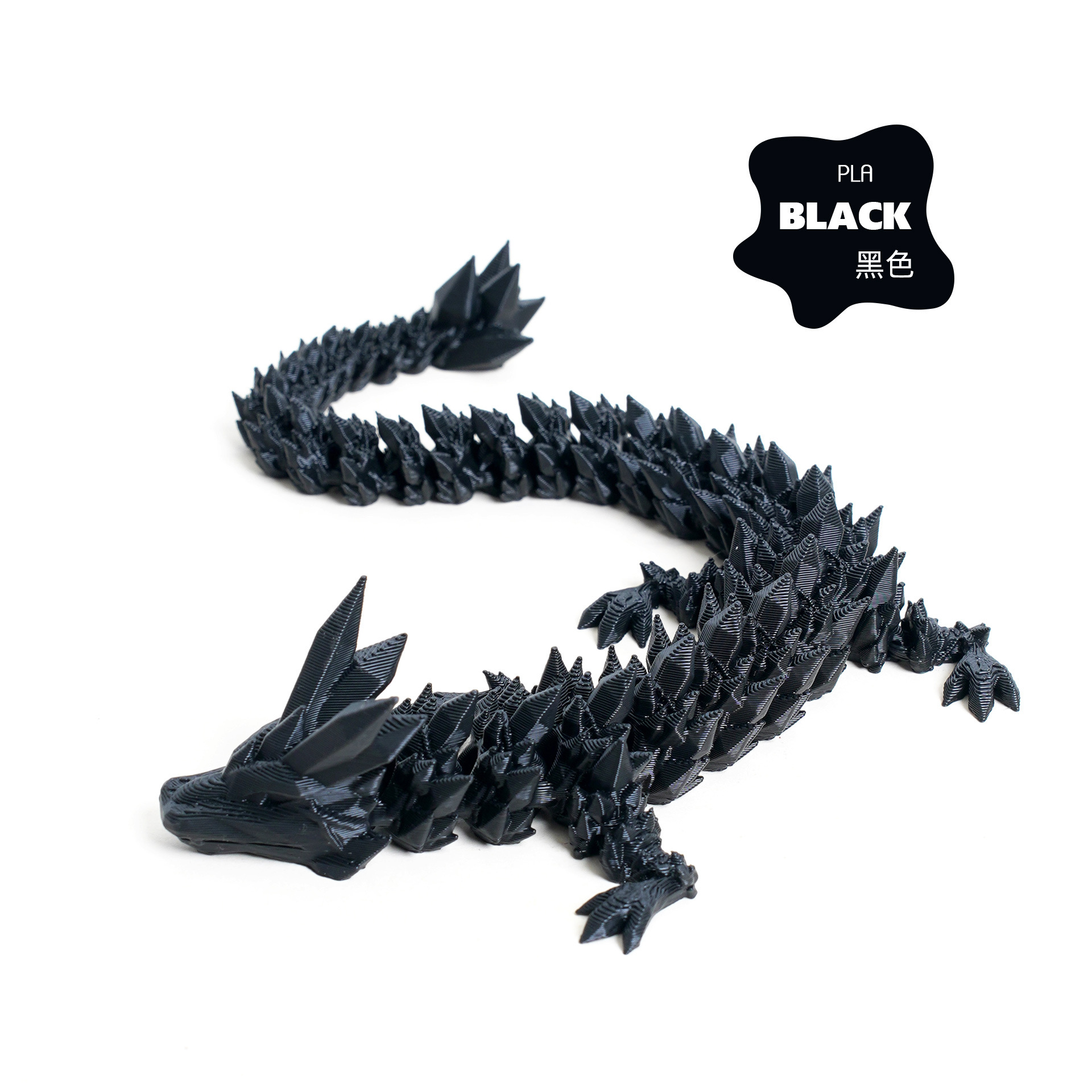 Impresión 3D de cristal dragón ornamentos hechos a mano actividades articulares juguetes de dragón artesanías China dragón huevo al por mayor transfronterizo