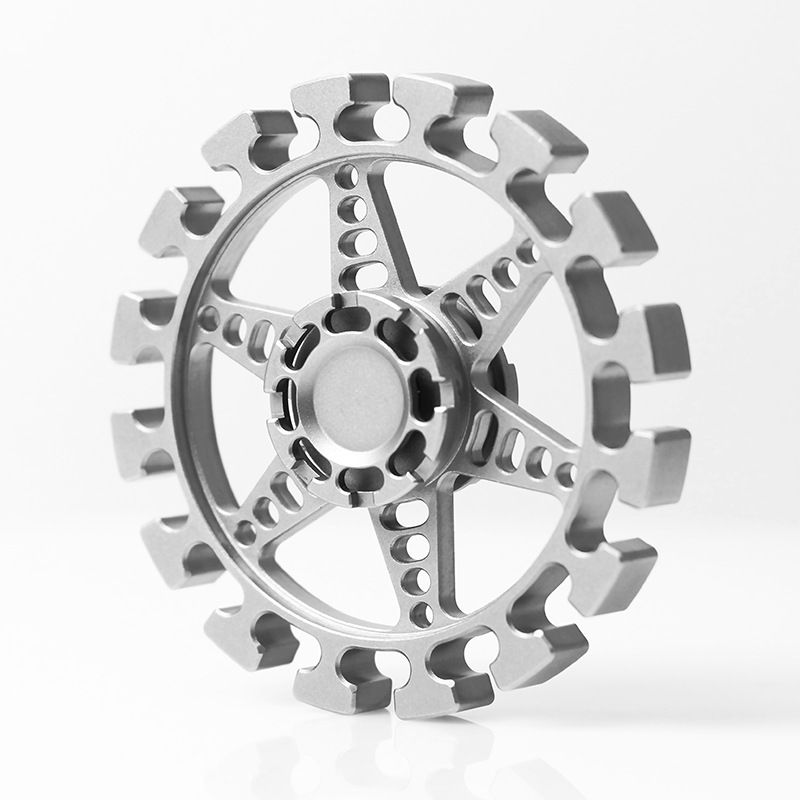 Fingertip Gyro Gear vinculación de nueve dientes dedo Gyro aleación de metal de cobre puro noria 34 Gear Cube vinculación