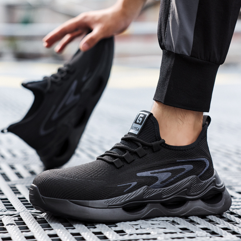 New safety shoes for all seasons, cross-border fashion, lightweight, anti-puncture, breathable, comfortable, work safety shoes