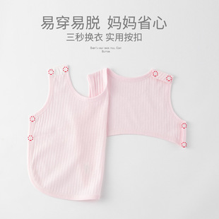 Baby Belly circumference clothes baby half back clothes bellyband summer thin cotton bib breathable mesh wide shoulder vest belly protection