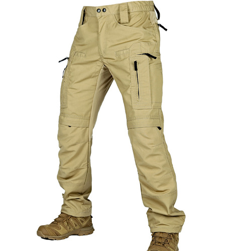 New P40 tactical knee pads for men, outdoor training military pants, wear-resistant, breathable, multi-pocket workwear