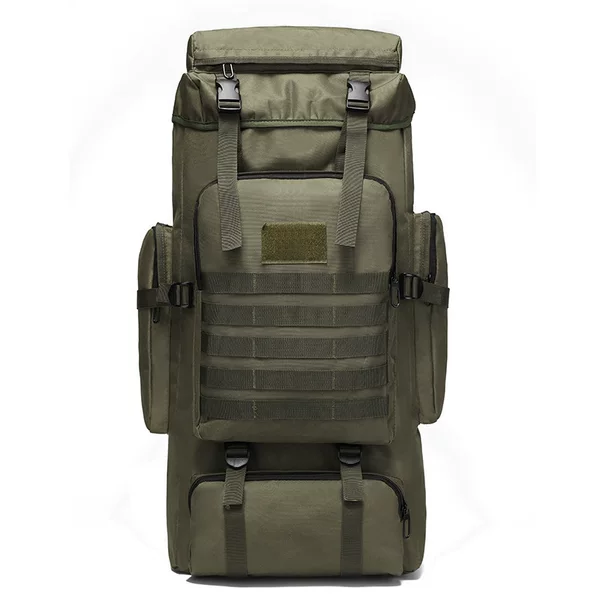 65L Oxford Cloth Outdoor Backpack Camouflage Hiking Tactical Shoulder Backpack Mountaineering Bag Men's Camping Travel Backpack