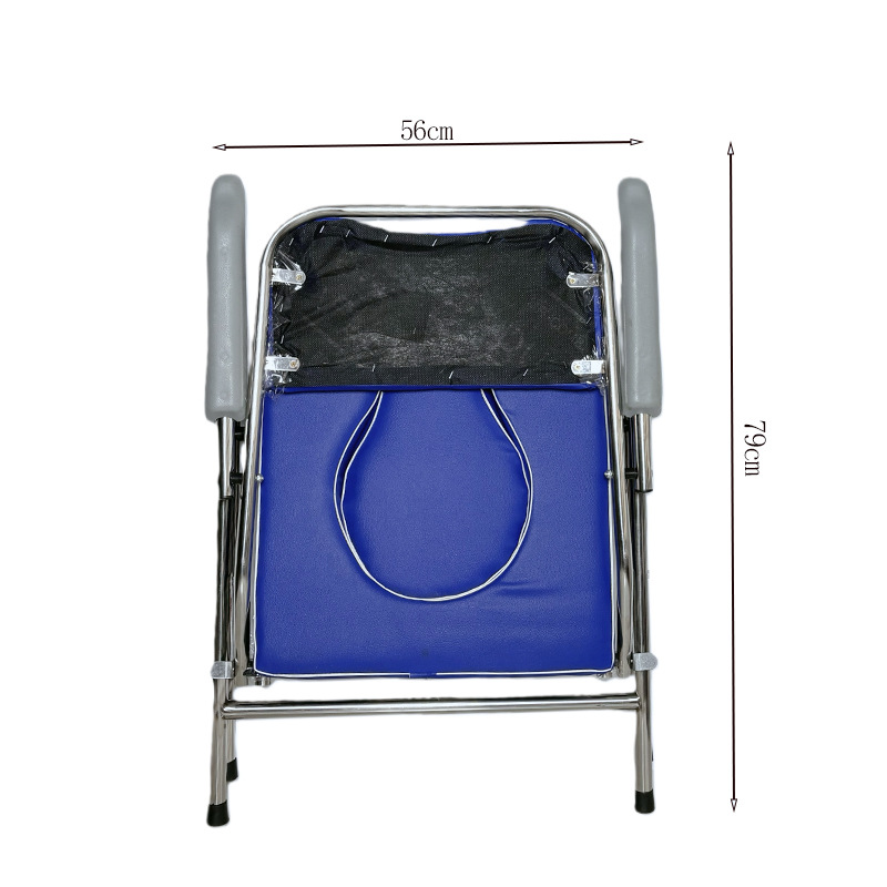 Fabricante de acero inoxidable acessorios de plástico accesorios para personas mayores discapacitados scooter silla de inodoro plegable image 5
