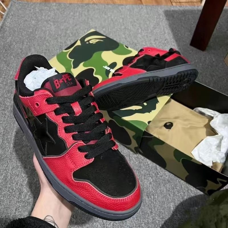 BAPESTA SK8 COURT DUNK zapatos vibe meteorito negro verde zapatos casuales de skate baja zapatos de hombre
