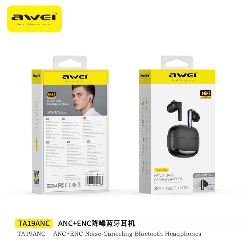 Awei用维蓝牙耳机数显长续航降噪2025新款HIFI音质华强北无线耳机|undefined