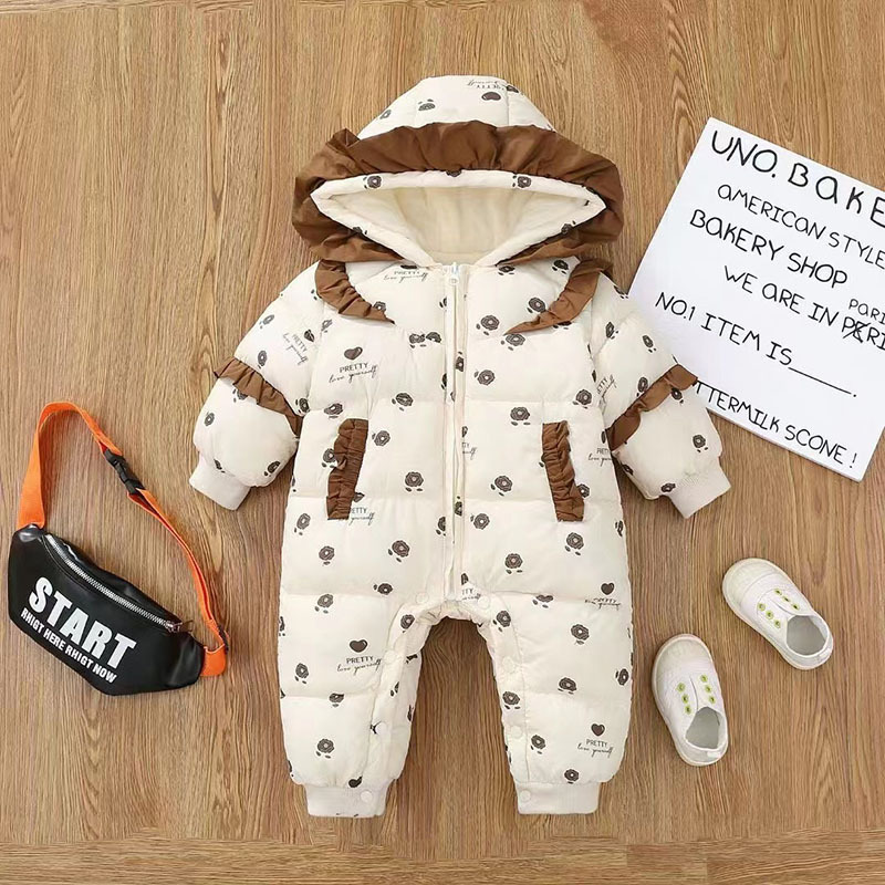 Baby overcoat con camisa de algodón gruesa, bebé adorable overcoat de invierno, chaqueta de algodón