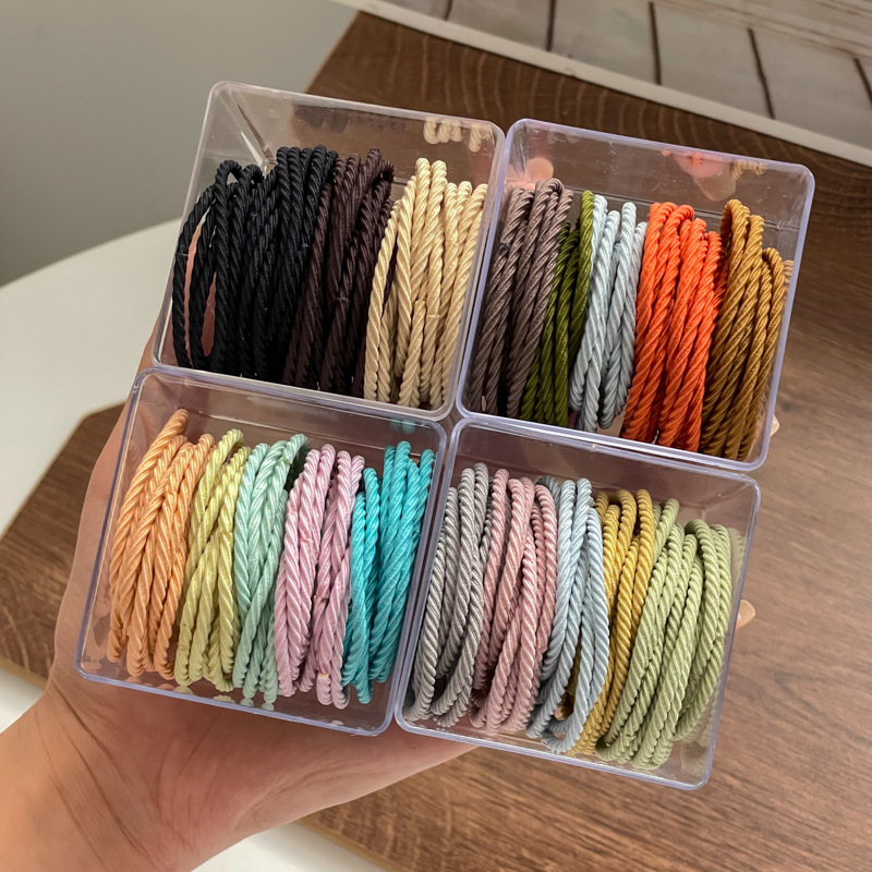 Tocado alto Cola de Caballo cabeza de bola banda de pelo Simple cuerda de pelo de verano de las mujeres