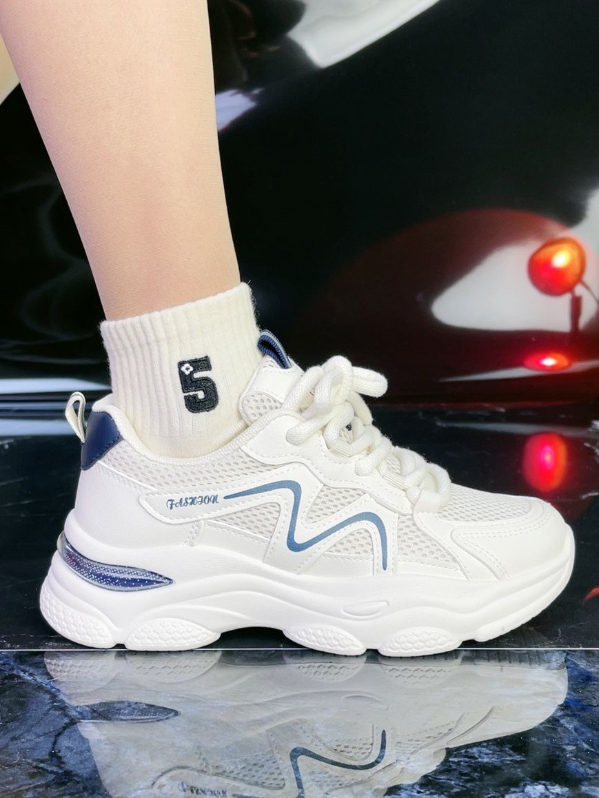 Zapatos de papá de malla para mujer 2025 nuevos zapatos de mujer de suela gruesa de primavera y verano para mujer zapatos deportivos casuales de suela suave antideslizante para mujer