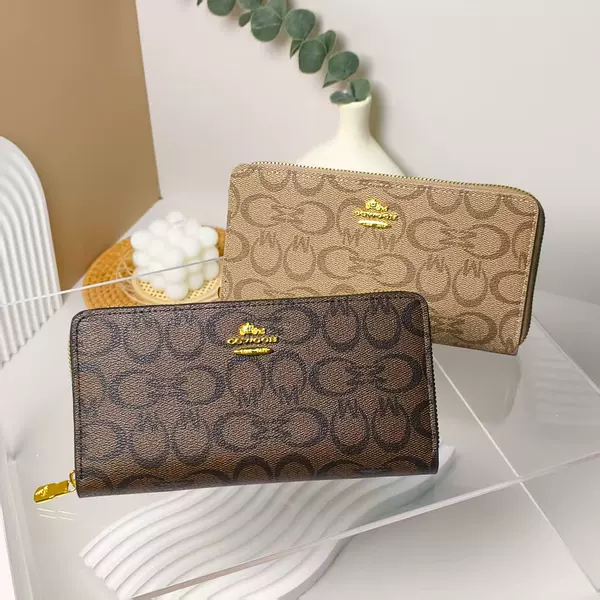 2024 New Model Women's Soft Wallet Card Holder Phone Bag Clutch Pu Long Wallet Coin Purse