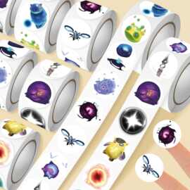 2000贴新款WWQY技能图标卷卷贴打瓦创意游戏周边装饰贴画diy