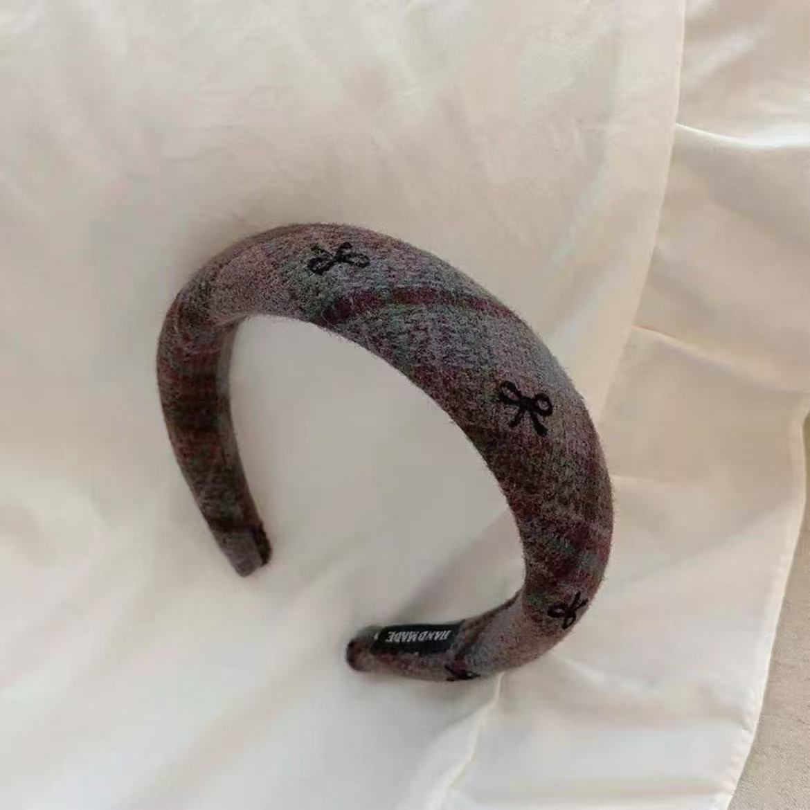 Otoño y invierno Meilade coreano retro estricto esponja cabeza de banda nueva variedad de terciopelo alto cráneo ancho banda de cabello mayorista