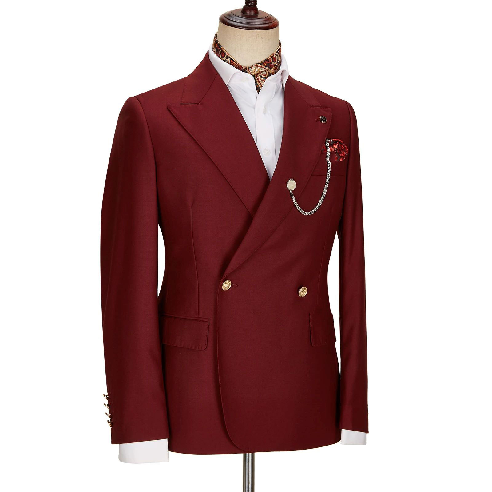 Men's Clothing Two Piece Suit Men's Suit Slim Fit Suit Jacket_voghion.com