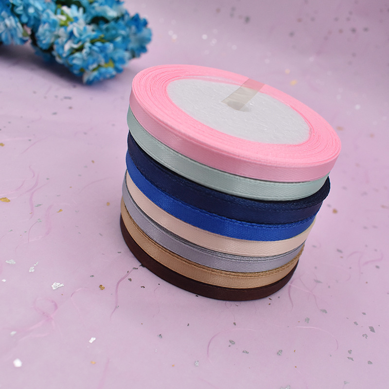 0.6cm Ribbon Gift Ribbon Notebook Belt Ribbon Accessories Flag Belt Thin Rope Bow Accessories