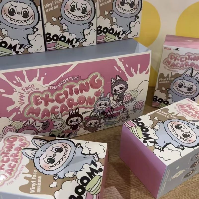 在庫あり POPMART LABUBU ハートビートマカロン ビニールぬいぐるみ ブラインドボックス|undefined