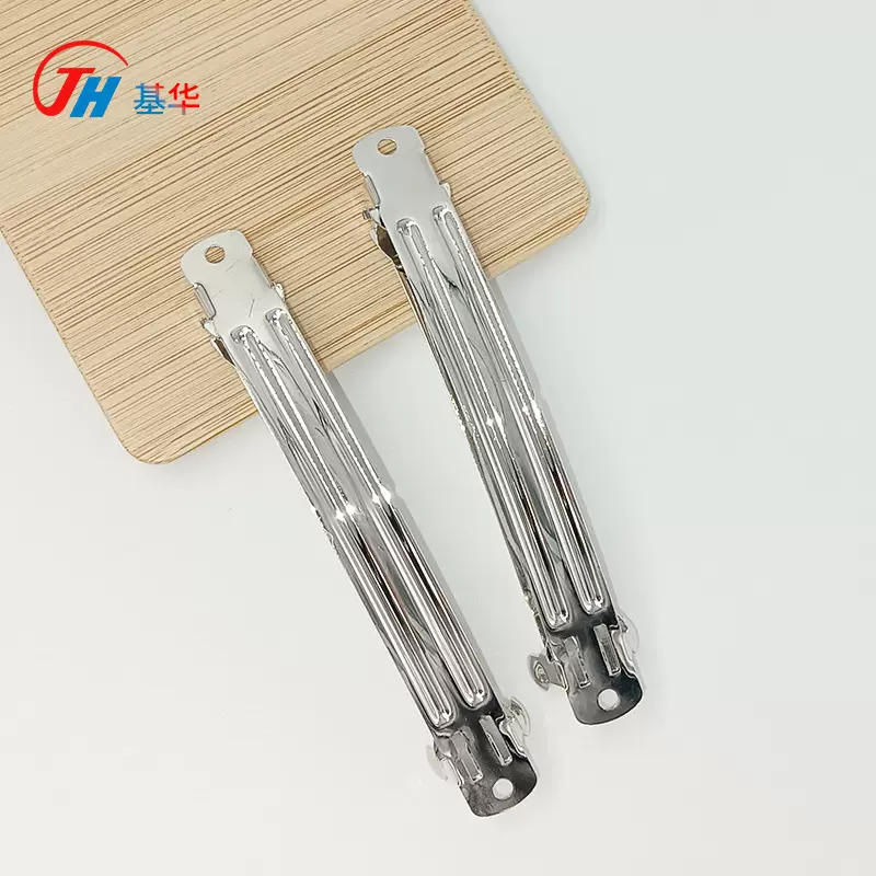 韩版弹簧夹金属电镀u型夹发夹后脑勺蝴蝶结弹簧夹头夹发夹diy底胚