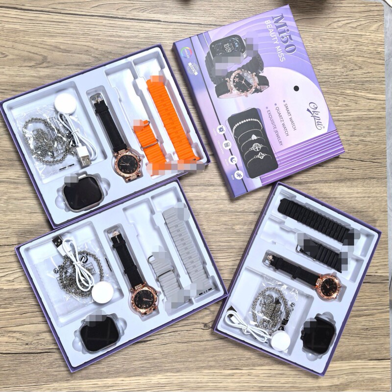 Cross-Border New Mi50 Series Ultra3 Women's Smart Watch Bracelet Quartz Watch Combination Set Factory