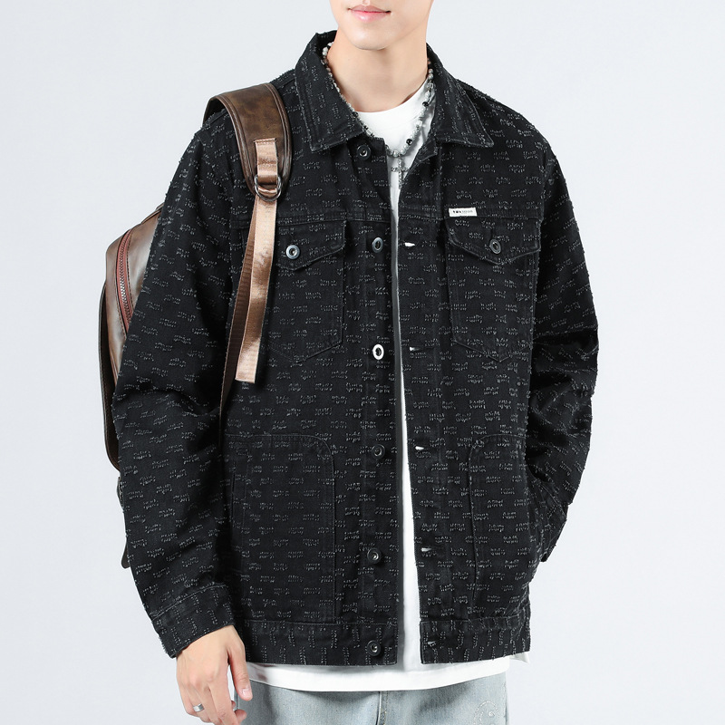 Demi-season denim Japanese casual trend jacket