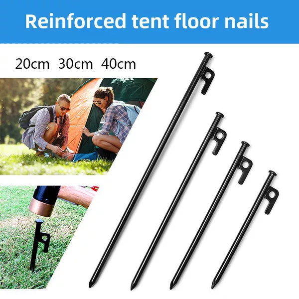 Outdoor camping ground nails bold and long canopy tent camping steel ground nails beach camp ground nails 30cm