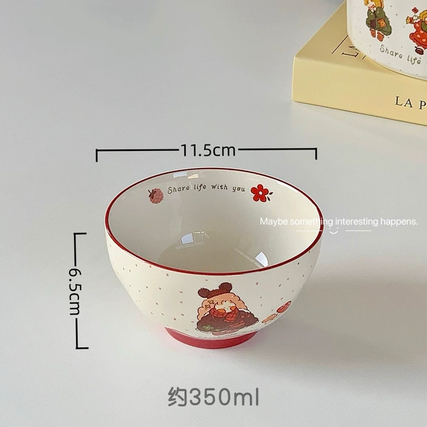 Danish girl—4.5-inch round bowl