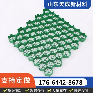 HDPE塑料植草格5公分平口 停车场园林绿化植草消防通道花口植草格