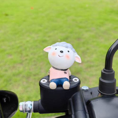 New style looking up at the starry sky creative clip style cute zodiac doll electric battery car bicycle decoration