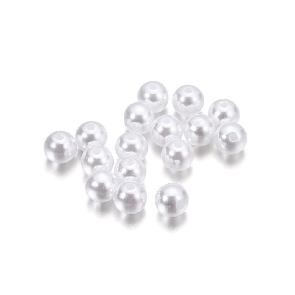 Accessory, white beige beads pearl, DIY, 3-20mm