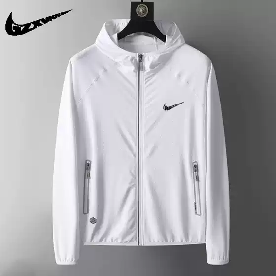 Brand Explosions Summer Sun Protection Clothing Men's Sports Thin Breathable Ice Silk Jacket UV Protection Lightweight Sun Protection Clothing Women
