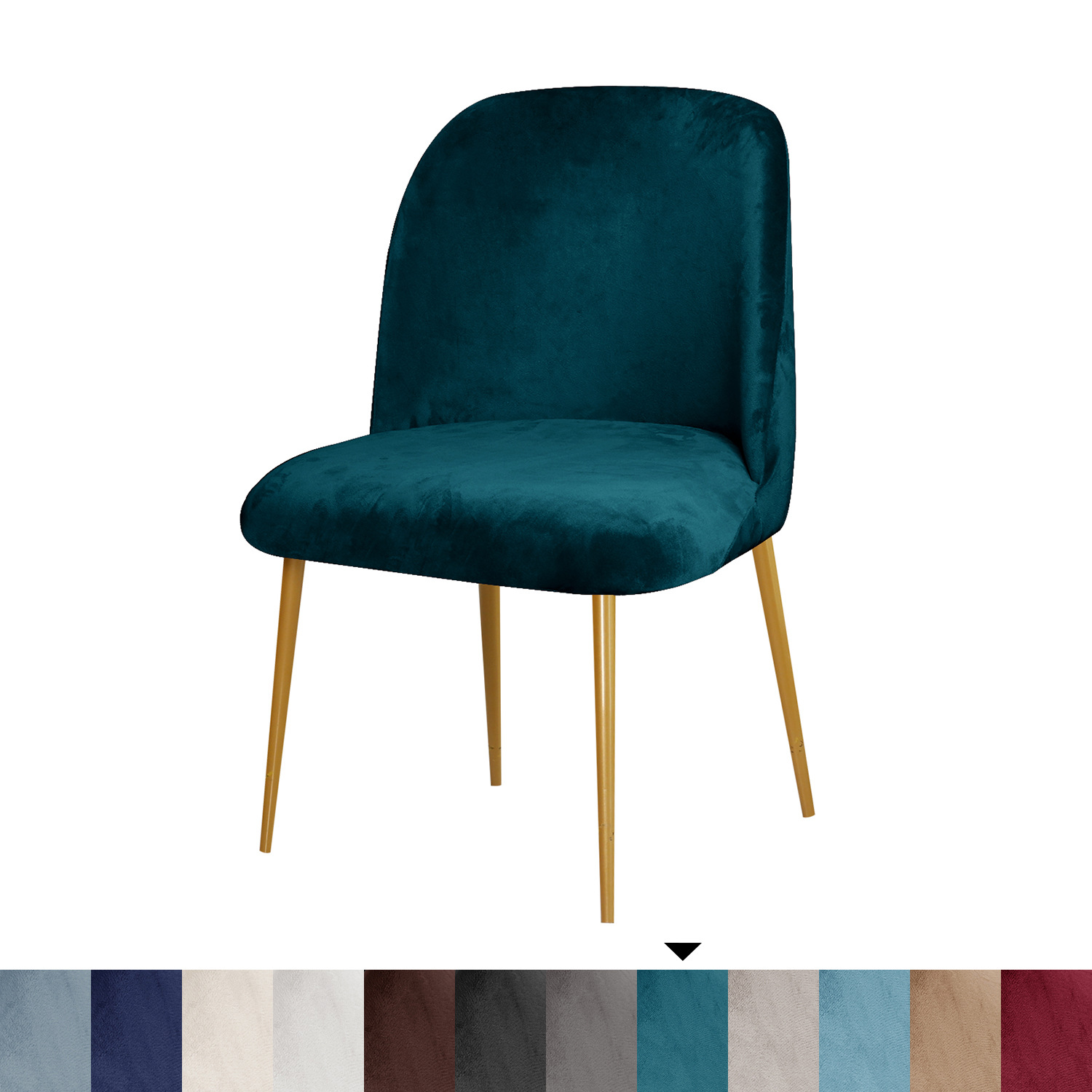 Cubierta de Silla en forma de arco redondo de terciopelo transfronterizo cubierta de silla de comedor elástica cojín de sofá integrado