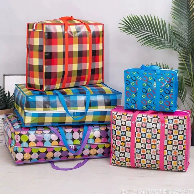 Водонепроницаемая ручная тканая сумка большой емкости Утолщенная движущаяся сумка Упаковка спортивная сумка Гигантская упаковка Дорожная сумка Трансграничная оптовая продажа