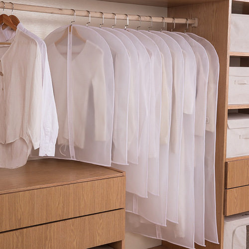 Modern minimalist extra-large clothing dust cover PEVA transparent home hanger-style suit dust bag clothing storage