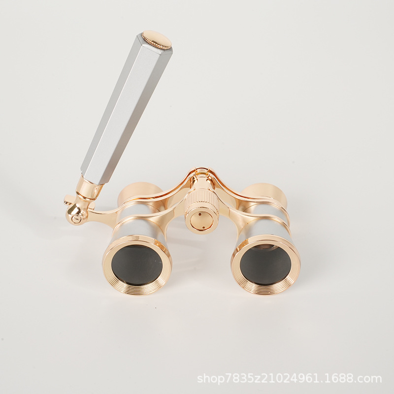 BOSTRON博特朗 银色观剧镜望远镜3x25舞台放大镜音乐会话剧舞剧用