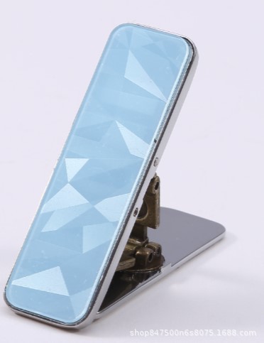 Mini escritorio ultrafino de una palabra, marco de soporte perezoso conveniente, soporte para teléfono móvil, soporte posterior para teléfono móvil de aleación de aluminio plegable