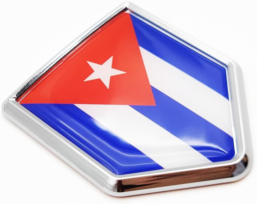 Amazon bandera nacional logotipo de automóvil de metal 3D estereoscópico bandera nacional auto etiqueta pegatinas mini etiqueta transfronteriza