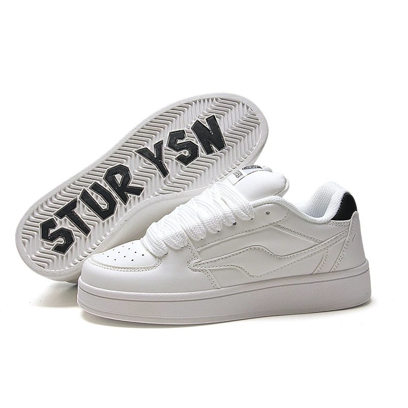 2026 primavera y otoño nuevo estilo coreano simple zapatos blancos planos antideslizantes resistentes al desgaste estudiantes retro estilo callejero superficies casuales