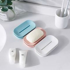 Creative double-layer soap dish for home bathroom without punching, travel portable soap dish holder, Nordic drain soap dish