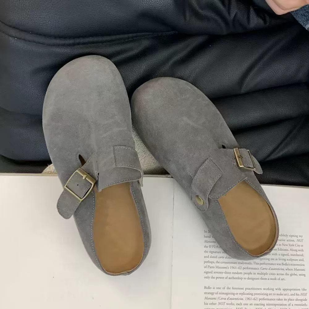 Носить повседневные дикие педали дикие боткенские тапочки женщины весной 2024 новая модель с толстым дном