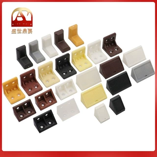 加厚带盖塑料角码尼龙铁直角角码橱柜衣柜连接件90度家具层板托架