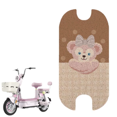Vehicle Pedal Mat Cream — Electric vehicle foot mat