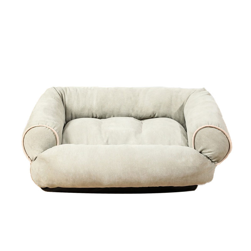 Deep Sleeping Suede Pet Dog Bed And Magical Cat Sofa House_voghion.com