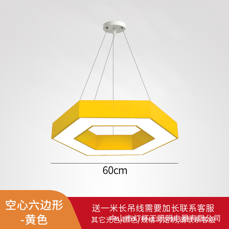 led color hexágono en forma de Y lámpara candelabro jardín de infantes instituciones de capacitación de educación temprana parque infantil creativo lámpara de modelado de panal