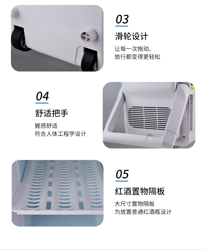 35-Liter Car Refrigerator with Digital Temperature Control, Suitable for Both Car and Home Use, Portable Outdoor Car Refrigeration Fridge