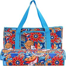 跨境亚马逊新款花纹手提化妆包高颜值旅行收纳包多功能便携洗漱包