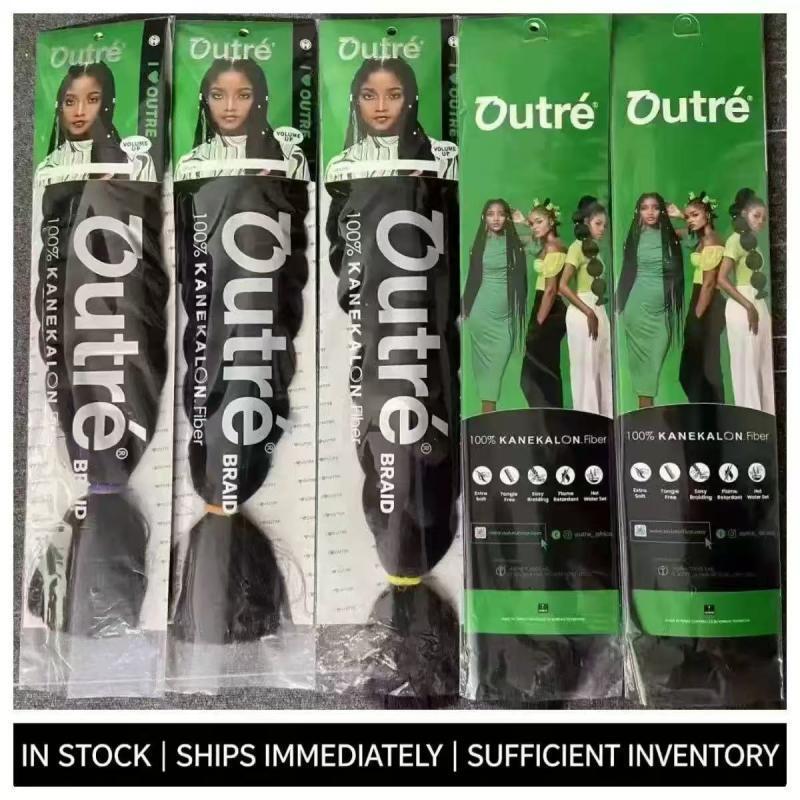 outre dyed synthetic fiber jumbo braid hair 165g 82inch African dreadlock wig