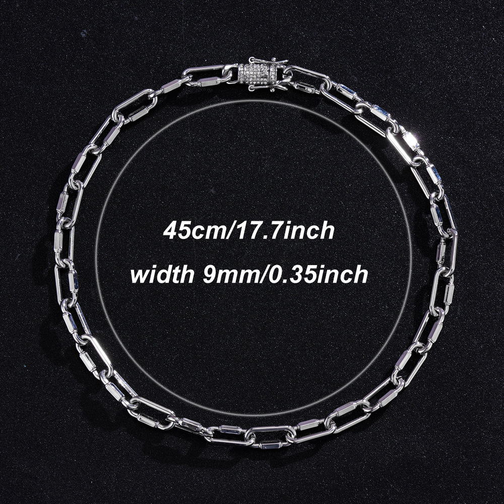 Simple Chain Necklace Retro Fashion Geometric Shape Necklacepicture2