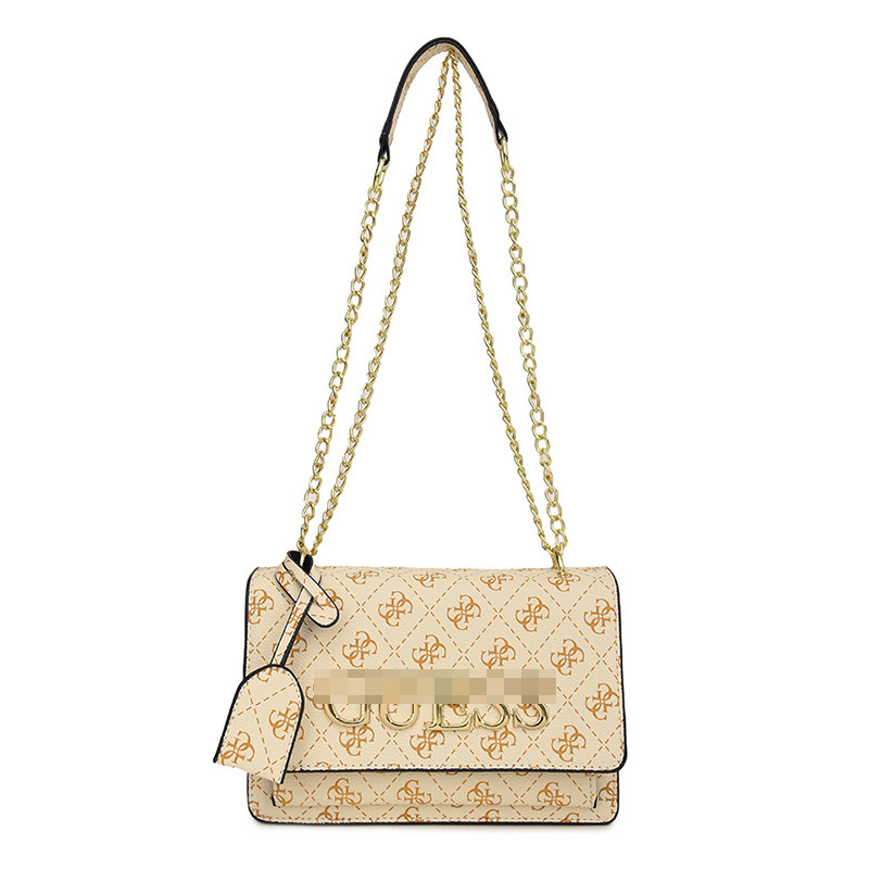 Bolsos transfronterizos para mujer 2024 nuevo nicho de moda de alta gama bolso cuadrado pequeño con letras impresas bolso de mensajero de todo fósforo