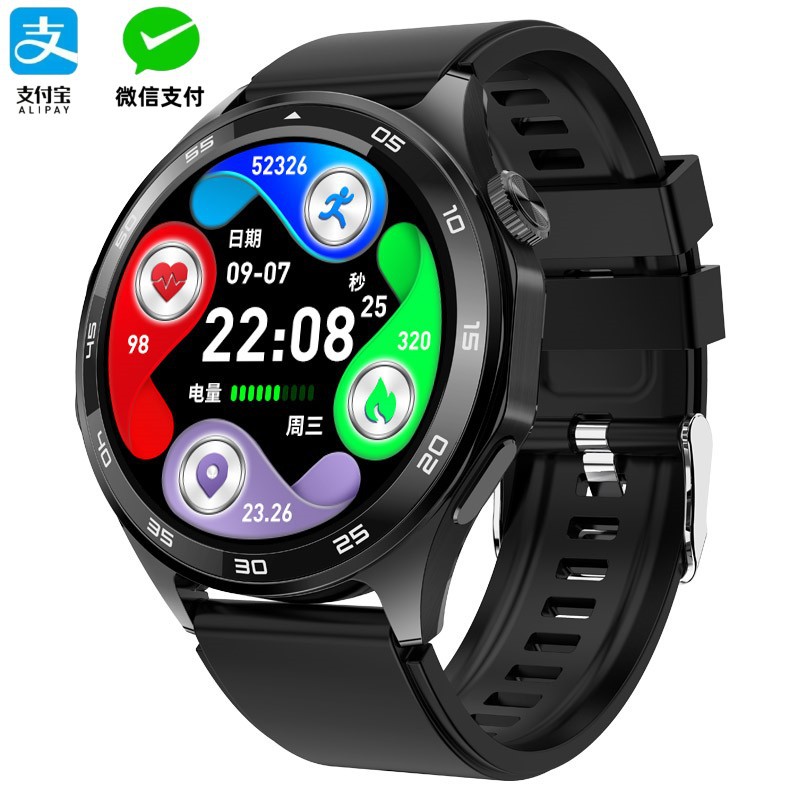[pro4 Top Matching] Smart Watch Men's Bluetooth Call NFC Access Control Sports Huaqiang North Watch New