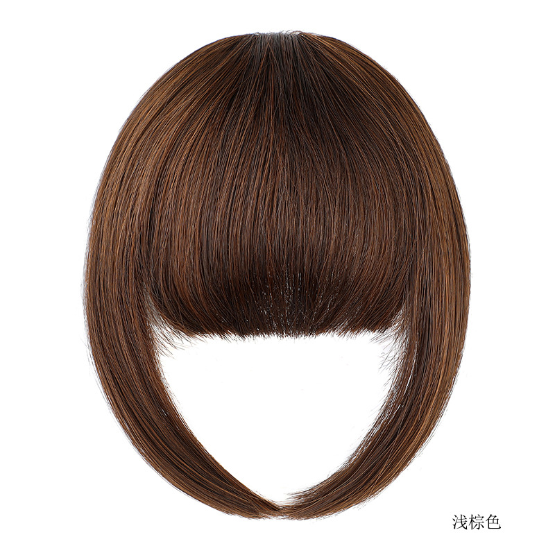 Women's Fashion Street High Temperature Wire Bangs Short Straight Hair Wigs display picture 6