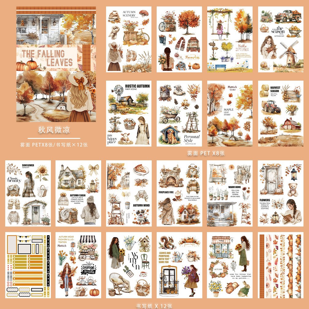 Pegatinas navideñas de dibujos animados, decoración para diario, personajes vintage para diario, materiales para diario festivo, personalización de libros troquelados.