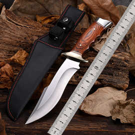 厂家野外防身求生便携随身复古直刀 高硬度户外生存露营多用途刀