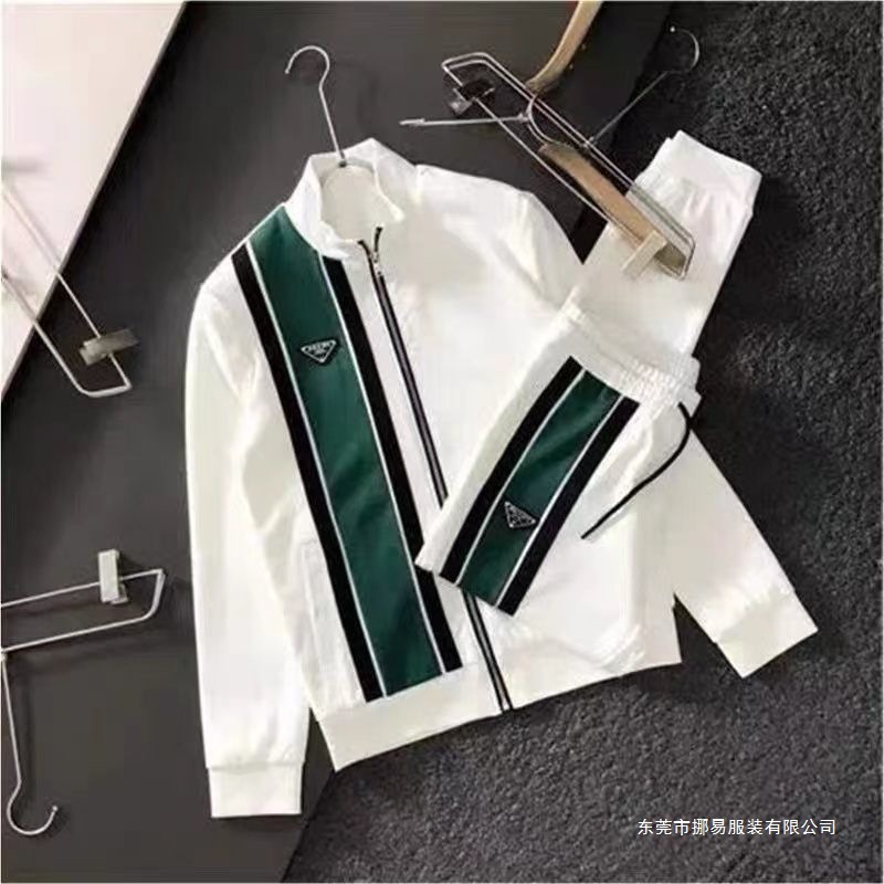 2025 Light Luxury New Casual Suit Men's Jacket Trendy Jacket and Trousers Fashion Two-Piece Sports Suit